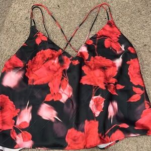 Victoria’s Secret red and black tank top